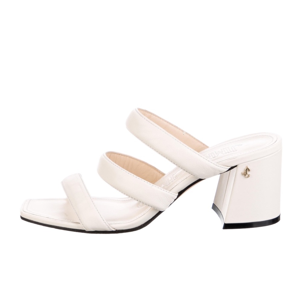 Jimmy Choo Cream Slide Sandal Sz 39.5